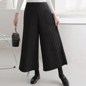 [브리치]  /    국내생산 폭신 패딩 와이드팬츠