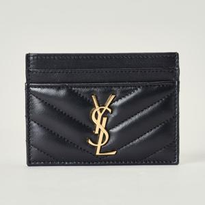 생로랑 금장 마틀라세 카드지갑 423291 AAA44