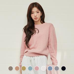 355917 노정의 여 7gg 민자 메리노 울 크루넥 긴팔 니트 스웨터