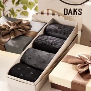 액세서리 [[26SS]] DBSS6E923BK [남성양말1위][남성장목4족] 면혼방 혼합패턴 장목 4족 세트