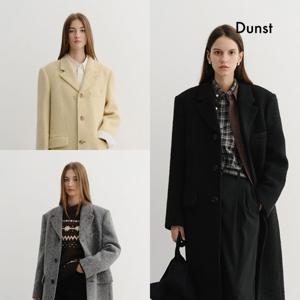 [김새롬 착용]던스트 UNISEX 2-WAY 3 BUTTON BOUCLE WOOL COAT_UDCO5D122