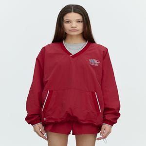 HEARTTRACK VNECK NYLON ANORAK JACKET_RED