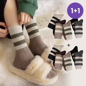 5켤레+5켤레 데니아 골지 니트 장목 무압박 삭스 긴양말