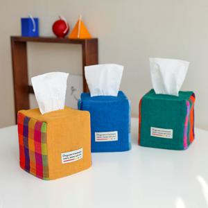 누빔 미니 티슈케이스 3 color