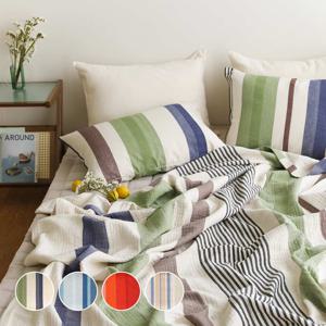 오리고 3중직 면 거즈 홑이불 겸 스프레드 S/Q (4색상)