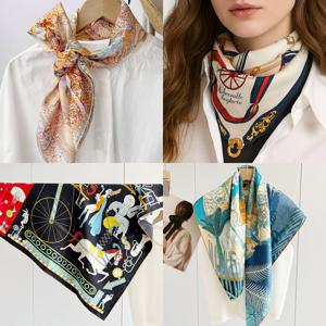 럭셔리 왕실 마차 패턴 간절기 봄 가을 사계절 스카프 6종