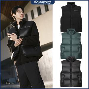 디스커버리 25FW신상 남여공용 세미오버핏 반슬리 다운 패딩베스트 DXDV75056
