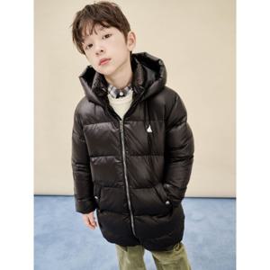 중경량 덕다운 롱패딩  블랙 (BI5X38U035)