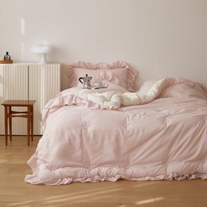 [11/29 타임딜]호텔프랑스 먼지없는 프릴 세미 차렵이불세트(SS/Q/K) 9종