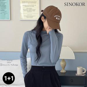[시노코] 1+1 데일리 소프트 목폴라 티셔츠 12color