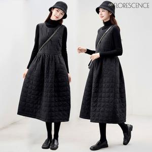 (55~88까지)블랙퀼팅컬트원피스