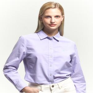 헤지스 여성 [[24FW]] HSSH4CC74V2 바이올렛 옥스퍼드 긴소매 셔츠
