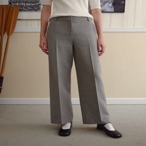 헤지스 여성 [[24FW]] HSPA4D906G1 [울][와이드] 라이트그레이 슬랙스