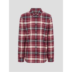 기모 체크 레귤러핏 셔츠  레드 (BF5964C026)