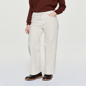 헤지스 여성 [[25FW]] HSPA5D983IV [Essential] 세미와이드 기모 데님 팬츠 아이보리