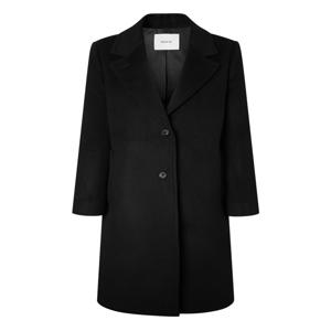 헤지스 여성 [[25FW]] HSCO5D013BK 캐시미어 블렌디드 테일러드 싱글 롱코트 블랙