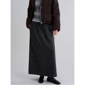 [11/30 무료반품] 기모 헤어리 롱스커트  애쉬