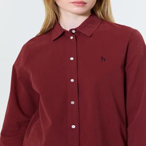 헤지스 여성 [[24FW]] WSSH4D814W2 [스테디셀러][면100%] 브라운 페더트윌 긴소매 셔츠