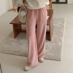 [제작] 트윙키 골지 밍크 밴딩 와이드 팬츠 78780 빅사이즈여성의류