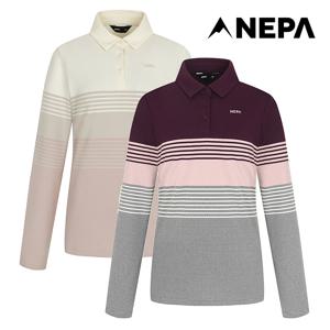 여성 라이프스타일 코트나 스트라이프 폴로티셔츠 7I85243