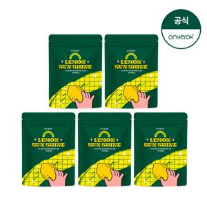 온예록 올인원 청소 세정 롤티슈 리필파우치 170매 5개 레몬선샤인