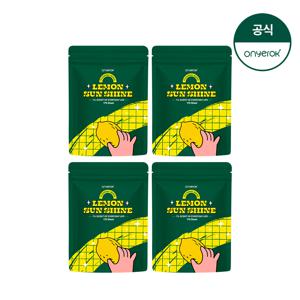 온예록 올인원 청소 세정 롤티슈 리필파우치 170매 4개 레몬선샤인