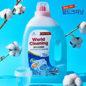 [CJ단독][월드크리닝] 딥클린 액체세제 2.5L x 8통 (20L)