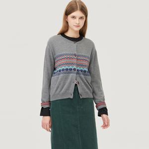 [본사] [Online Exclusive] 노르딕 호른 버튼 울 가디건_BAKCE3561MG