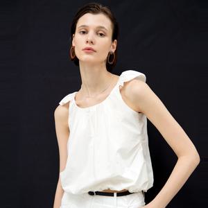 Cloud cotton sleeveless top