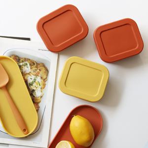 리본제이 젤리팝 큐브 실리콘 밀폐용기 냉장고밥팩 중/3P세트