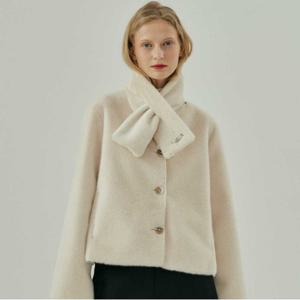 [최초가39,000]크레센트 링 심플 퍼 머플러_MW3WMF01X