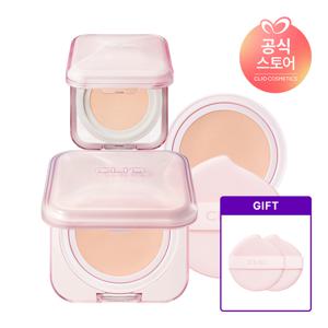 킬커버 메쉬 글로우 에센셜 쿠션 기획세트 [본품+리필]+메쉬 에센셜 쿠션 미니 [사은]퍼프2매