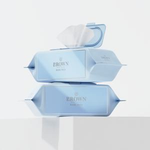 [브라운] 베이직 플러스 102매 캡 10팩 대용량 물티슈