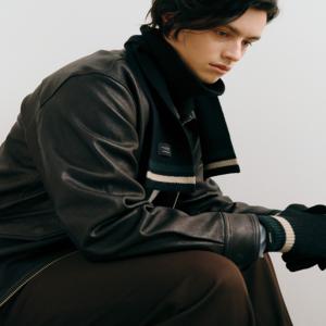 액세서리 남성 [[25FW]] JUMU5F510BK [남녀공용] 블랙 라인배색 울캐시미어혼방 머