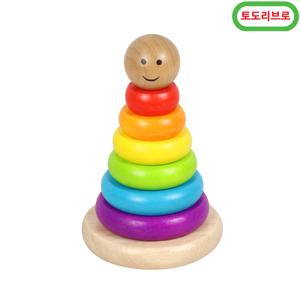 스마일 원목 링쌓기