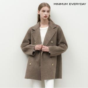 정상가:299,000원 ㅣ  에브리데이]카라넥 더블 하프 코트 (EB4JH002D)