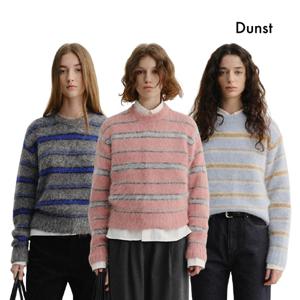 던스트 UNISEX STRIPED HAIRY SWEATER _UDSW5D129