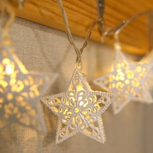 [도토로] 20구 화이트별 장식전구 웜색  점멸 /LED장식조명