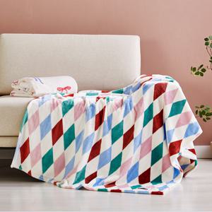 아가일 체크 극세사 블랑켓 100x150