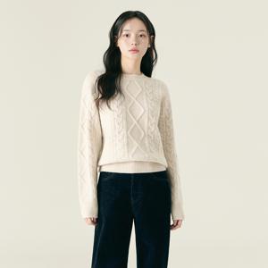 라운드넥 피셔맨 스웨터 RMKAF4VR14