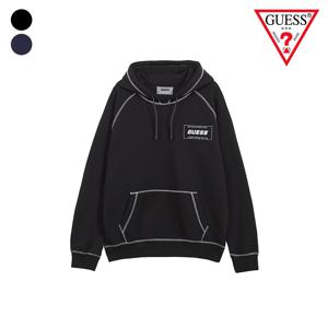 [게스] Z2BQ16KBGQ2 스티치 장식 후드티 MM8K4312