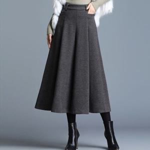 [브리치]  / NP313 캐주얼 와이드 모직 9부 팬츠