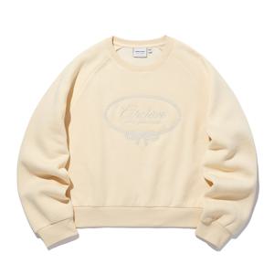 우먼스 기모 볼륨 자수 세미크롭 맨투맨 ITX4TM51A_CC