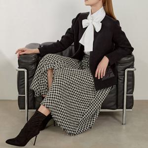 [최초가 149,000원]패딩 믹스 집업 니트 자켓