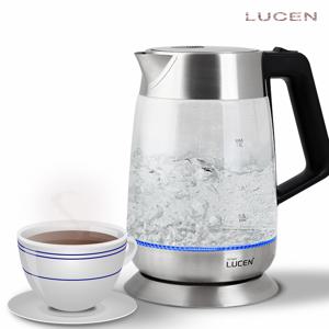 1.8L 대용량 무선 전기 유리포트 무선포트 전기포트 커피포트 티포트 전기주전자