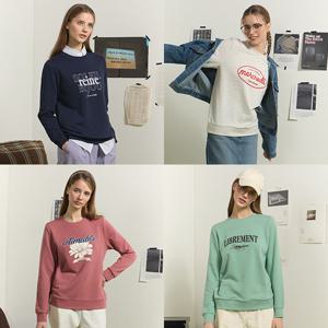 여성면레터링맨투맨4종세트