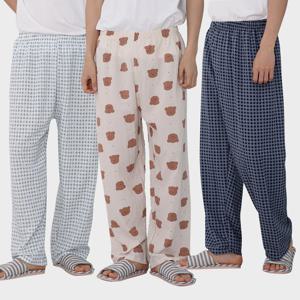 알티피아 남성 남녀공용 포포면 9부 여름 잠옷 바지 파자마 여름잠옷 여름바지 고무바지