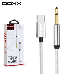 3.5mm 오디오케이블 실버 to C타입 AUX DX-AUX120 오디오케이블 영상케이블 음향기기케이블