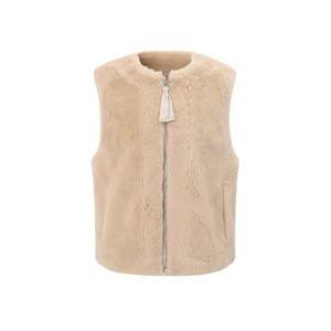 [롯데백화점][제이제이 지고트(프리미엄)]울 배색 무스탕 퍼 베스트GRBA3FS621