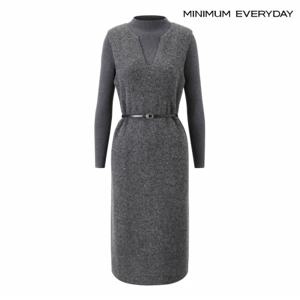 정상가:139,000원 l  에브리데이]반목 니트 벨티드 원피스 셋업 (EB4OW006D)